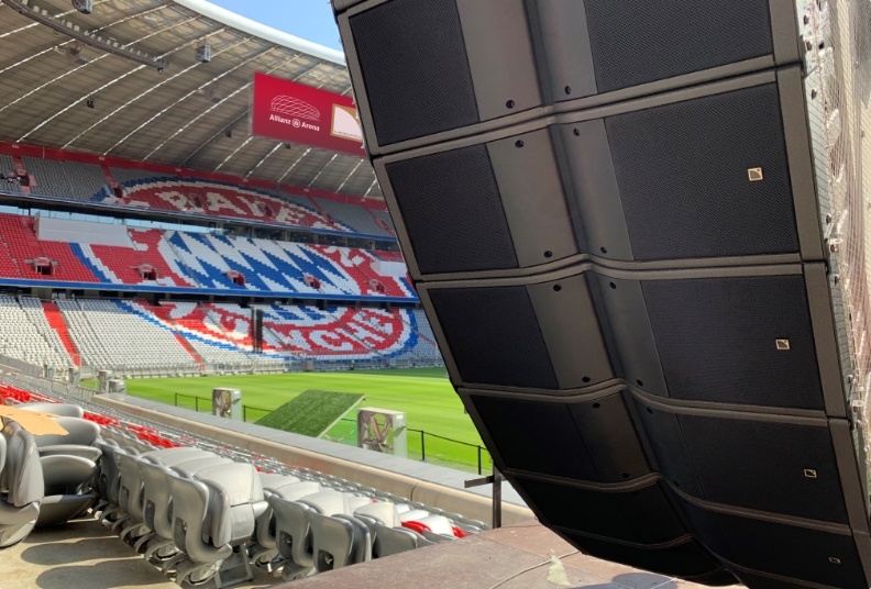 L-Acoustics Sound System at the Allianz Arena FC Bayern in Munich, GERMANY