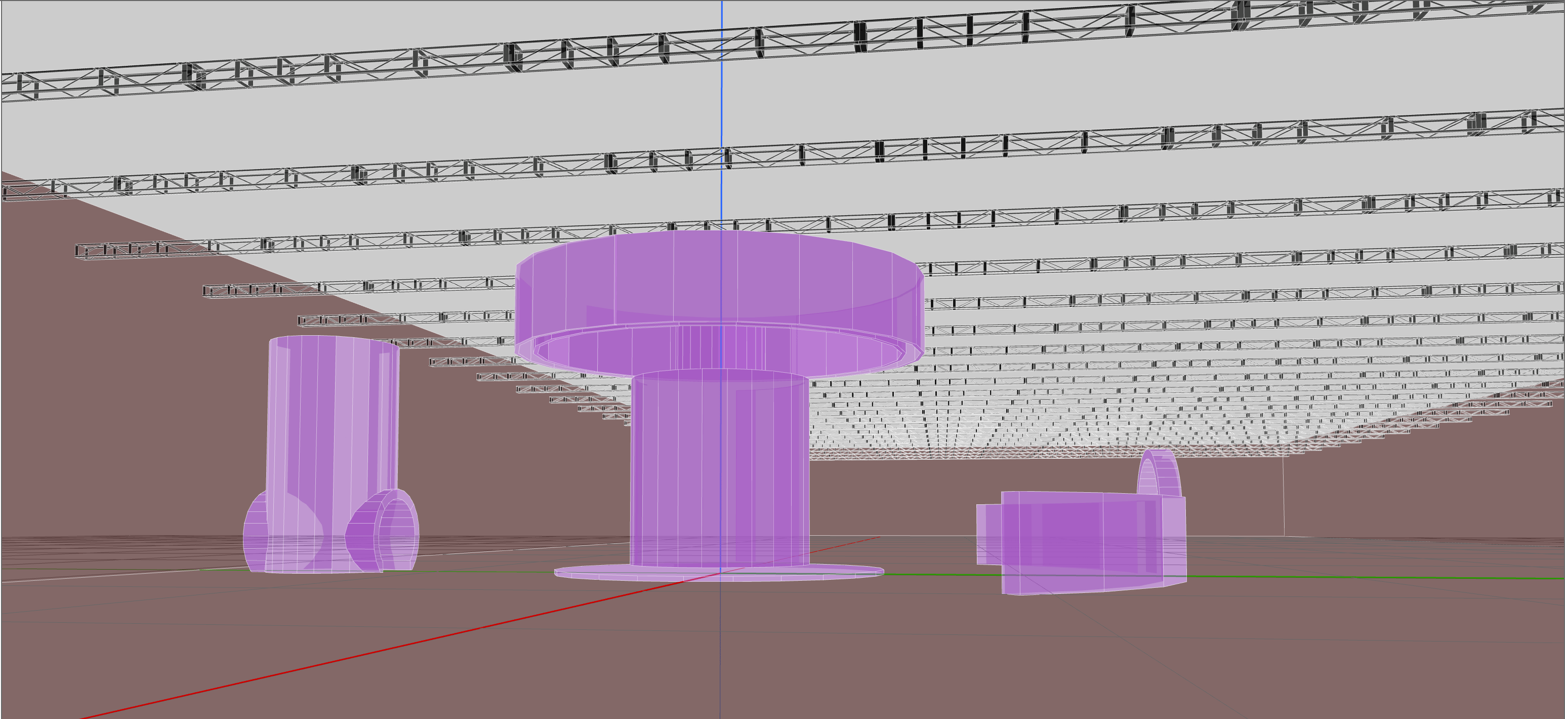 3D Model of sound system set up by L-Acoustics at the Dreamforce Event, San Francisco