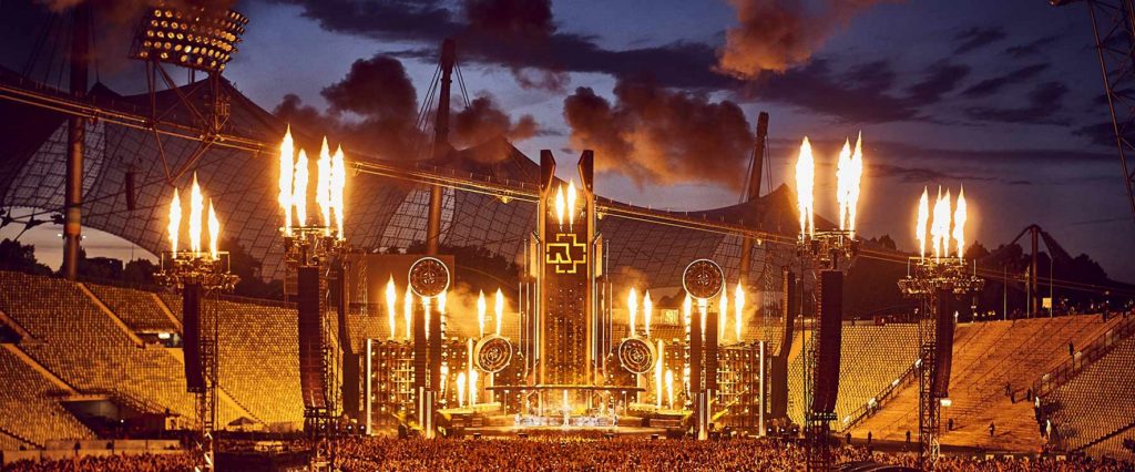 Rammstein world tours with L-Acoustics