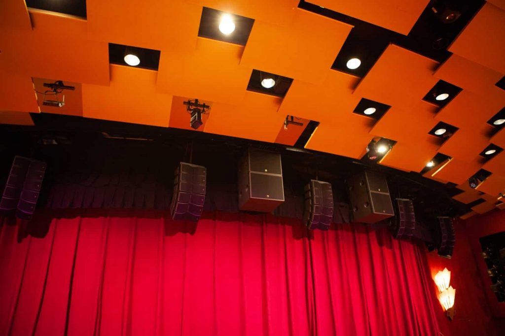 Sound system set up by L-Acoustics at the Princess Theater, Princess Cruises