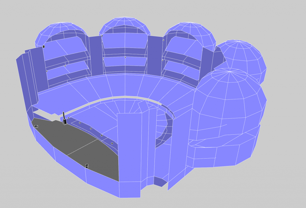 3D Model of sound system set up by L-Acoustics at The Sorbonne University