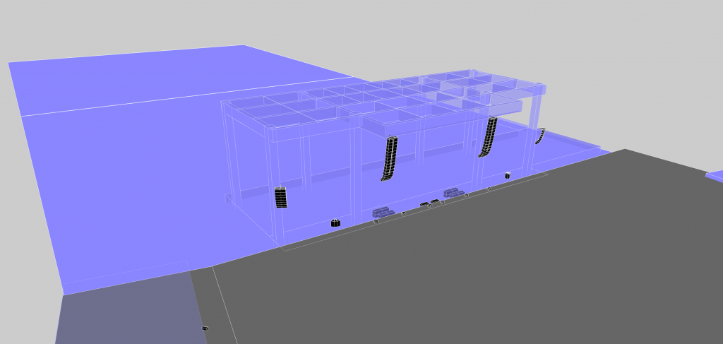 3D Model of sound system set up by L-Acoustics at the BottleRock Napa Valley Festival