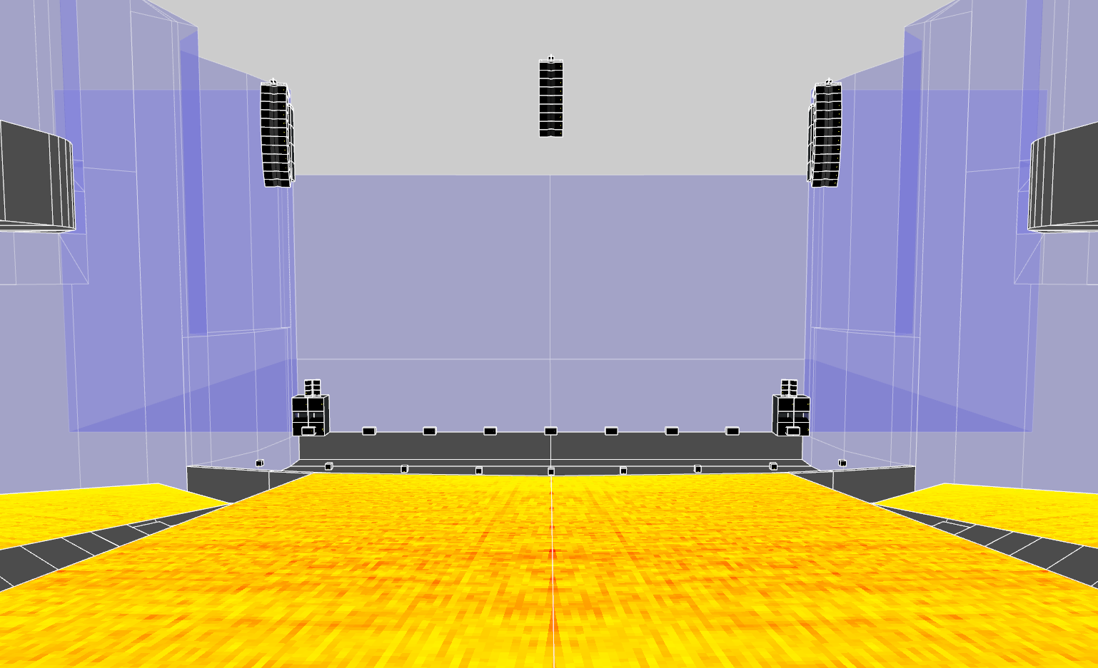 3D Model of sound system set up by L-Acoustics at the Shaanxi Grand Theater, China