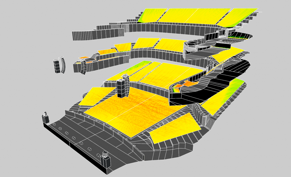 3D Model of sound system set up by L-Acoustics at the Shaanxi Grand Theater, China