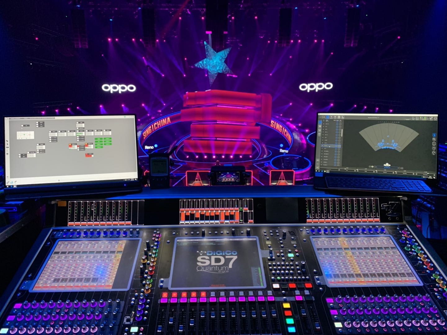 L-Acoustics set up for the TV show Sing! China