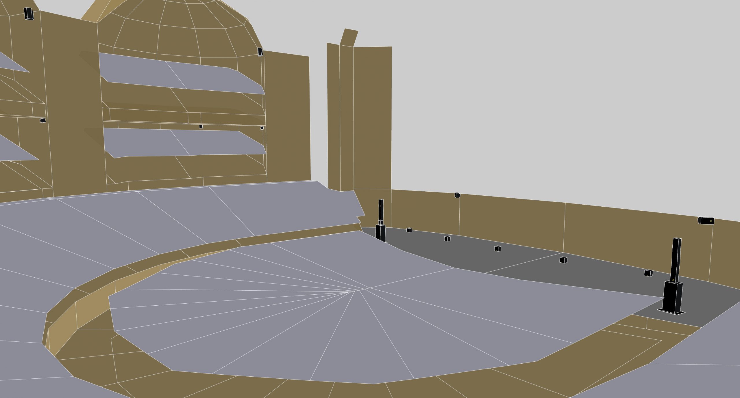 3D Model of sound system set up by L-Acoustics at The Sorbonne University