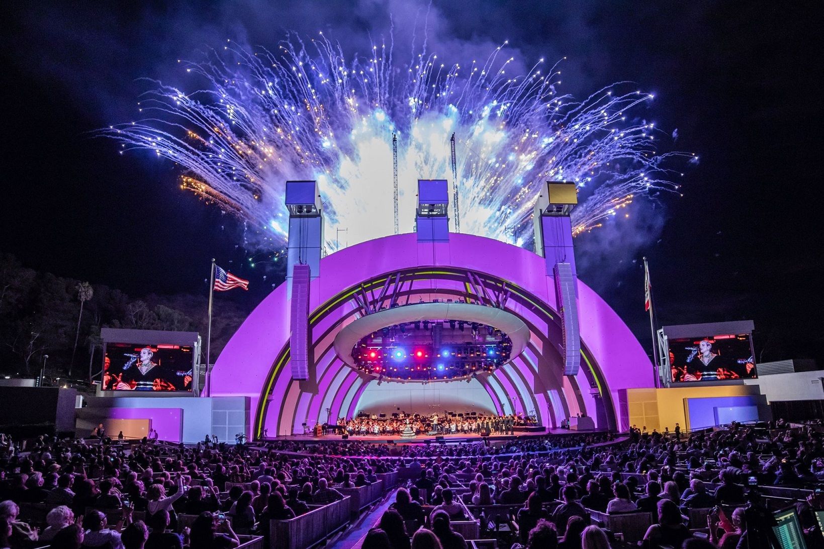 L-Acoustics Sound System at the Hollywood Bowl in Los Angeles, CA, USA