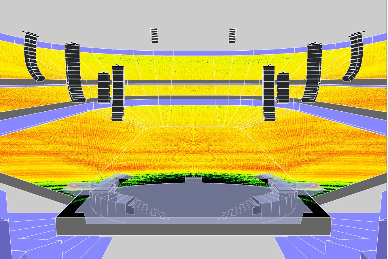 3D Model of K Series sound system set up by L-Acoustics at the Pink Beautiful Trauma World Tour