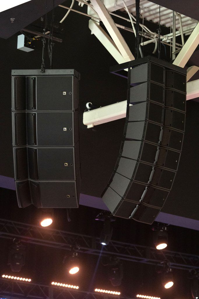 L-Acoustics speaker set up for the Timberlake Church