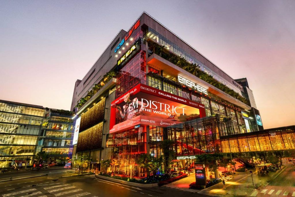 The multi-purpose EMSPHERE retail and entertainment complex in the Bangkok’s Sukhumvit district.