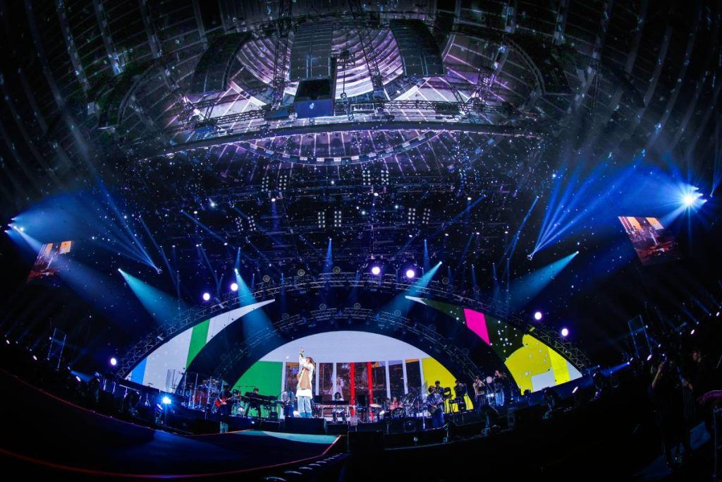 ©Takayuki Okada – Japanese pop star aiko’s sold-out Love Like Pop Vol. 24 tour featured an L-ISA immersive audio experience with L-Acoustics K2.