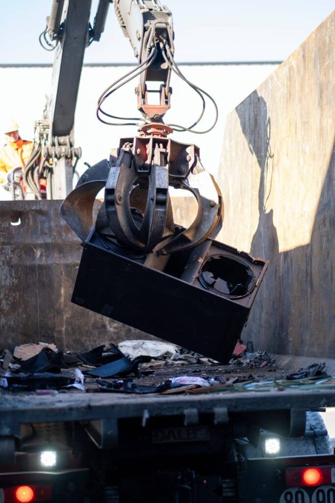 Seized counterfeit L-Acoustics products ready for environmentally responsible recycling