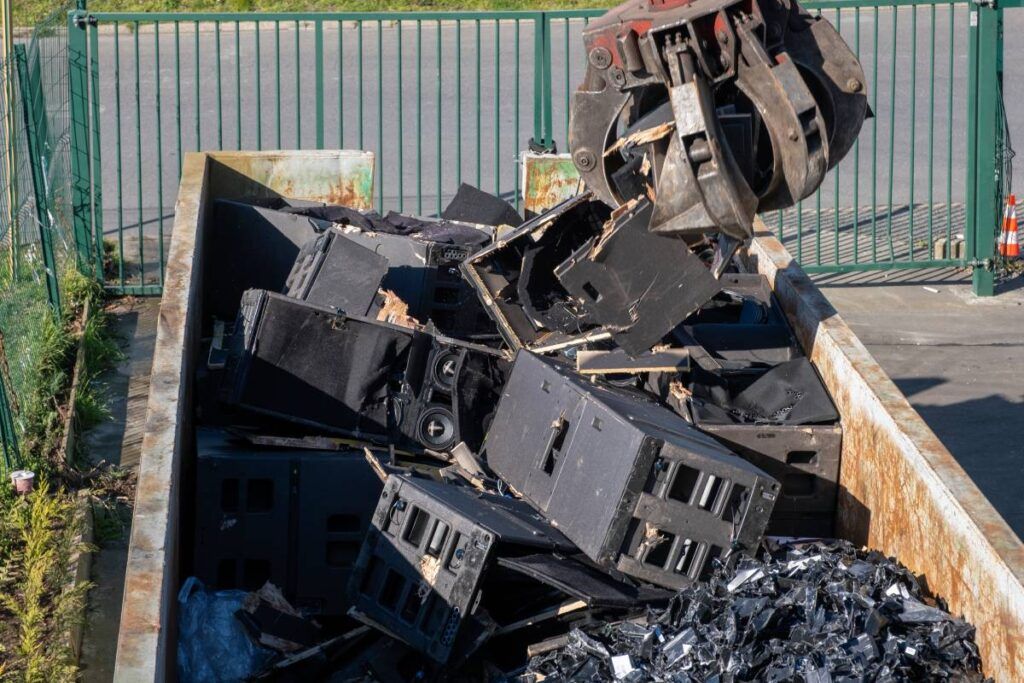 Recycling counterfeit L-Acoustics products to recover valuable materials and reduce waste