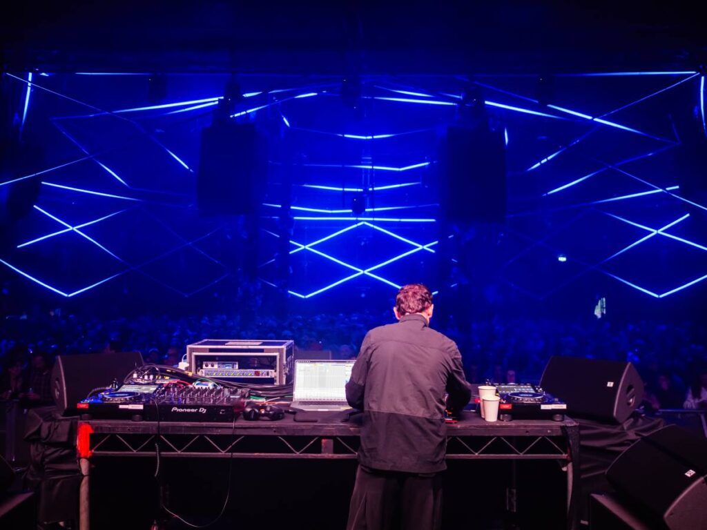L-Acoustics DJ’s intuitive user interface allows DJs like Max Cooper, shown here at Polygon Live, to create dynamic movement, depth, and dimension without requiring extensive technical knowledge