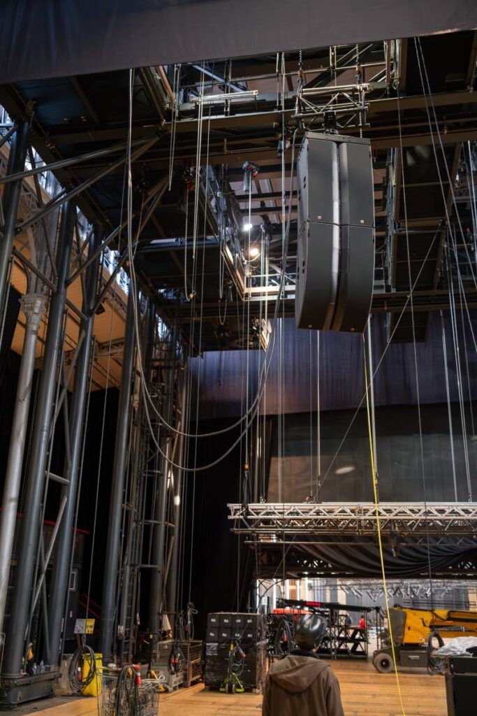 The physical constraints were significant when planning the five L-Acoustics L2 array positions needed for the L-ISA implementation