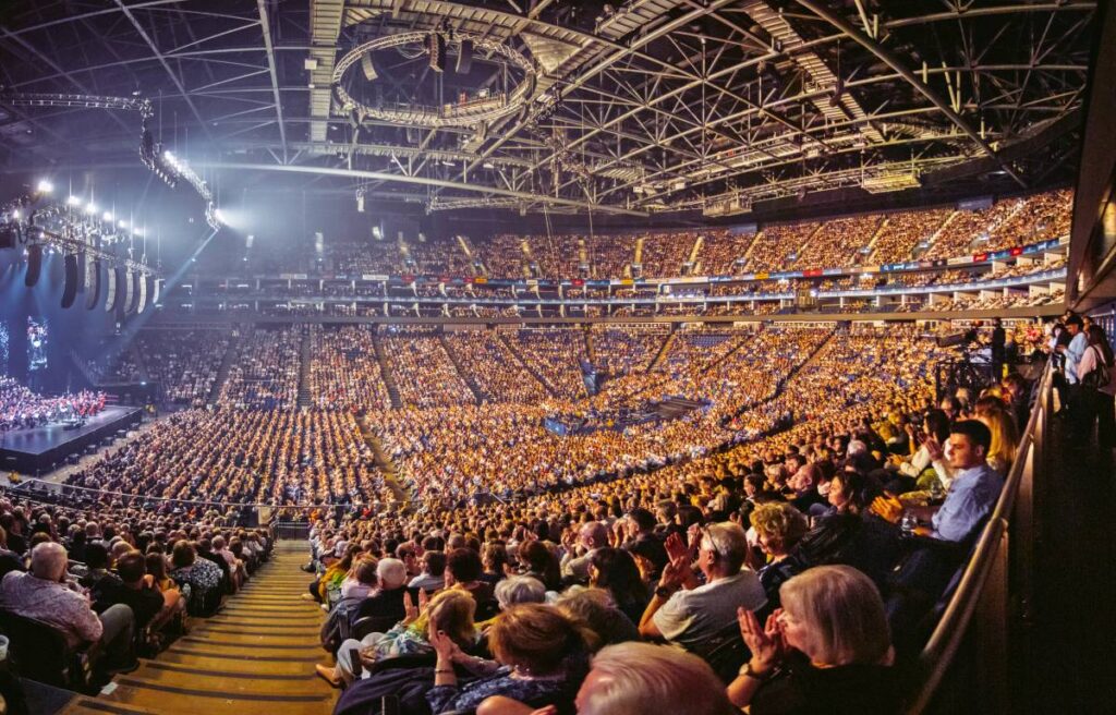 L-Acoustics certified partner Britannia Row Productions deployed a comprehensive L-ISA configuration featuring nearly 100 speakers in a 7.1 spatial configuration for Andrea Bocelli’s UK tour