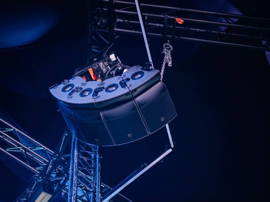 L-Acoustics Soundvision software was used to model sound coverage and optimise speaker placement before installation – photo credit Maria Zhytnikova, Red Flame Creations