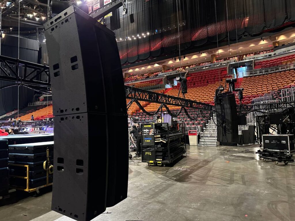 The L-Acoustics L2 delay arrays were quick and easy to deploy