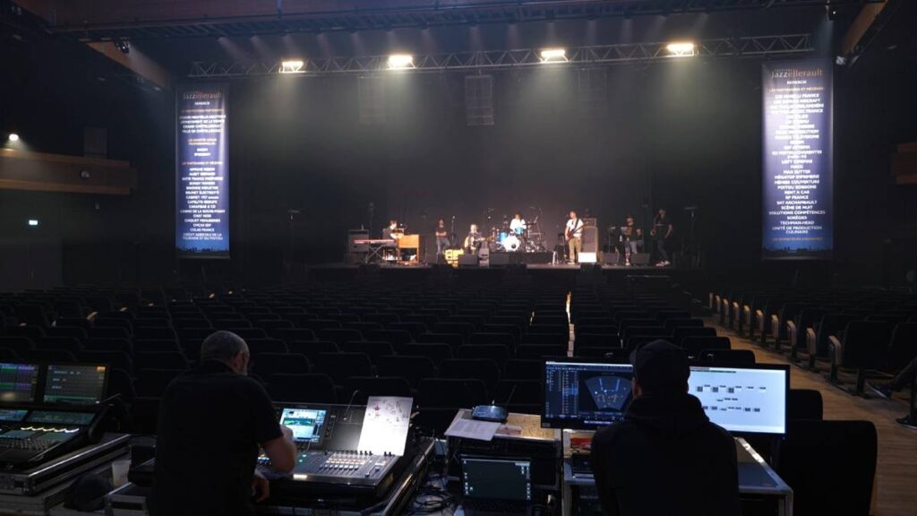 Jazzellerault Festival combines spatial immersive audio deployment with hands-on training for international FOH engineers in spatial mixing for legendary jazz, funk, and soul performances