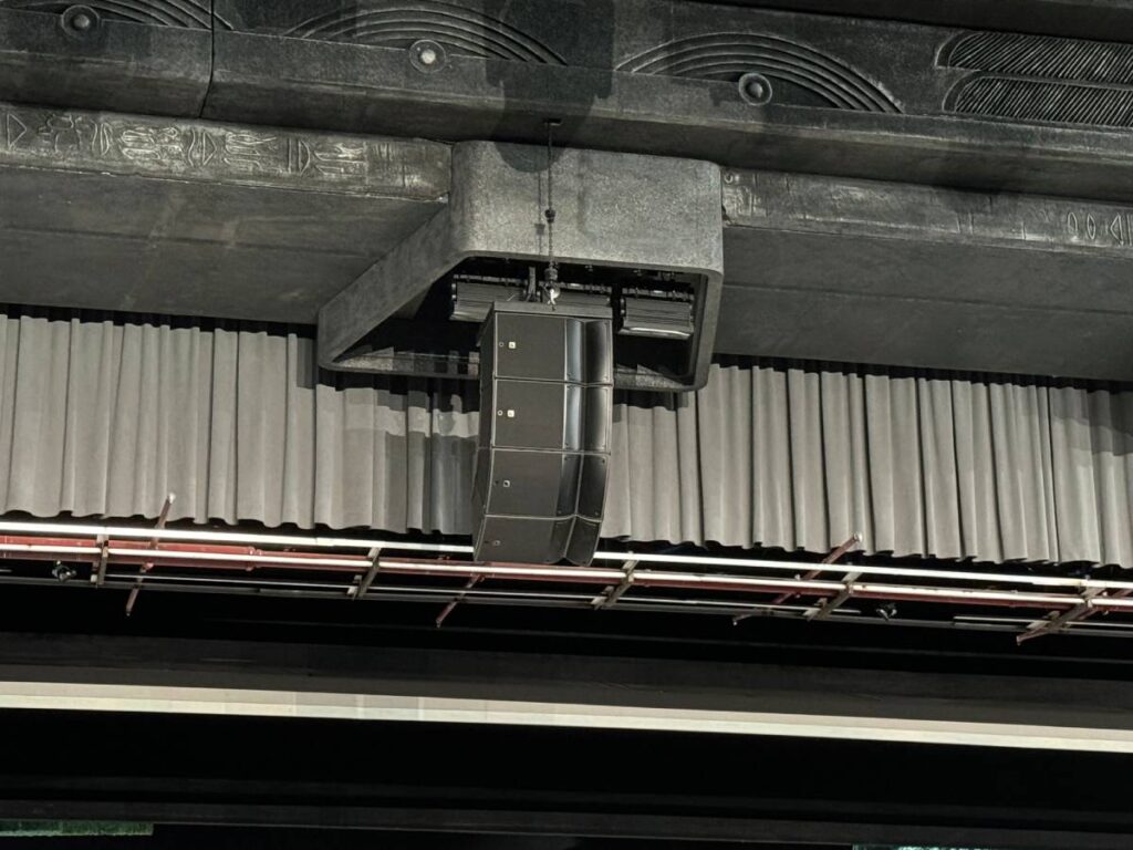 The Ya'an 1869 Panda Performing Arts Center Main Theatre center array of A15i Focus and A15i Wide