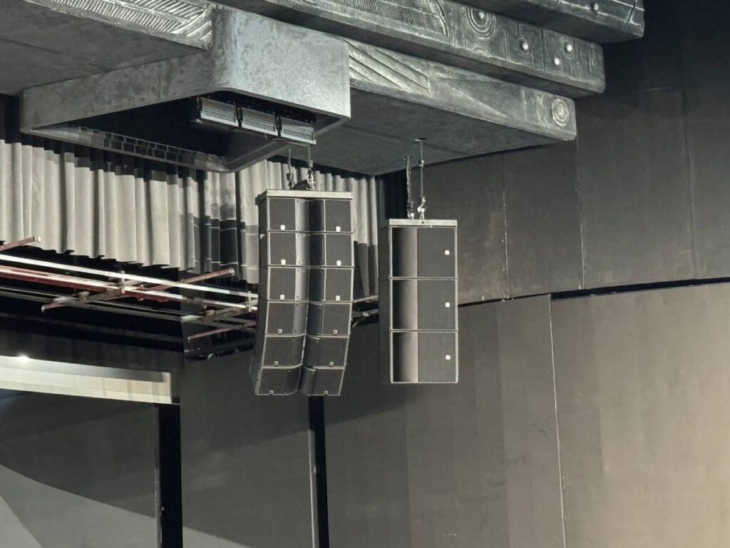 L-Acoustics A10i boxes provide in-fill in the Main Theatre of the Ya'an 1869 Panda Performing Arts Center