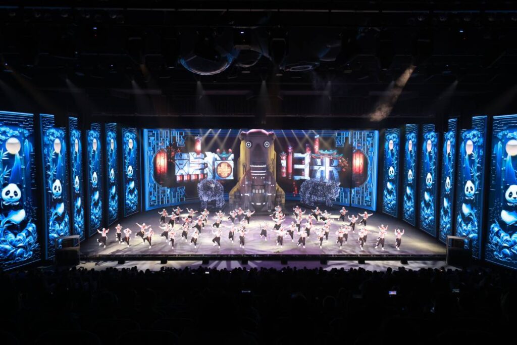 L-Acoustics X12 professional sound system provided stage monitoring and overhead reinforcement in the Ya'an 1869 Panda Performing Arts Center Main Theatre