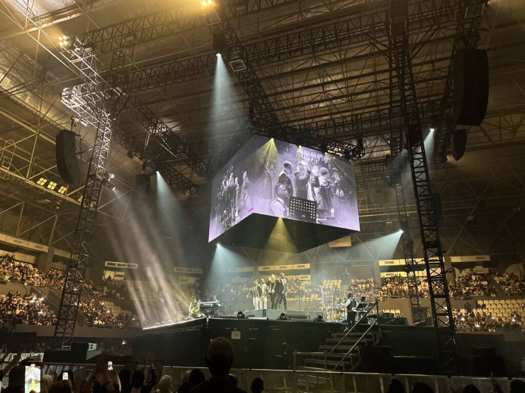 The Heart & Soul Live in Jakarta 2025 main PA was supported by 24 KS28 subwoofers and eight Kara II boxes as front-fill
