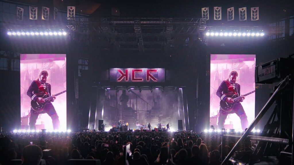 MCR performing at Globe Life Field in Arlington, Texas on August 2, 2025