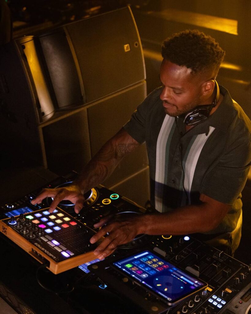 L-Acoustics DJ's intuitive controls separate stereo tracks into discrete stems—beats, basslines, melodies, and vocals—allowing DJs to place them throughout the physical space during a live performance.