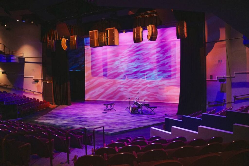 HOPE Center for the Arts is sonically reinforced with L-Acoustics L-ISA Hyperreal Immersive technology featuring A Series loudspeakers