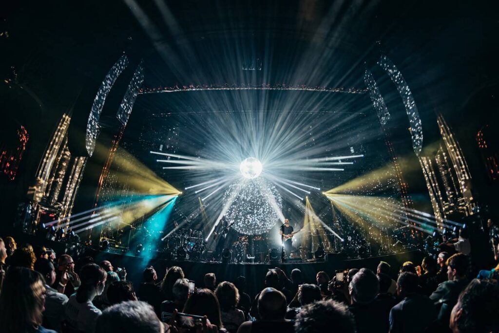 Brit Floyd performing on the historic theatre’s new L Series arrays (photo credit: Steph Port / @stephportphotos)