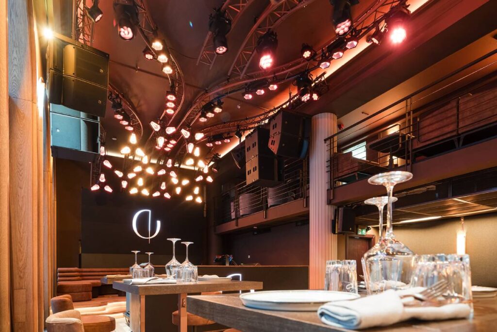 L-Acoustics speakers were chosen for this luxurious new multifunctional venue to create a space where an evening can begin with Mediterranean-inspired cuisine and transition effortlessly into an unforgettable nightlife experience