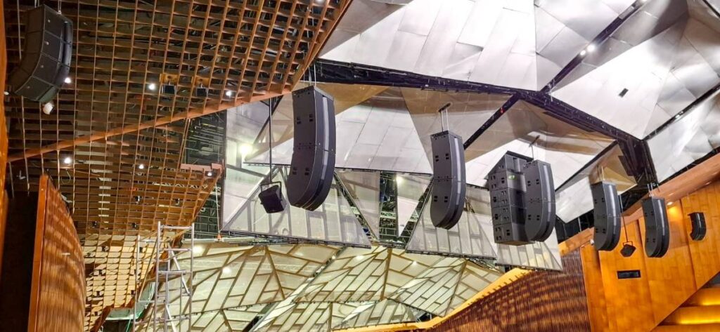 A fully immersive L-Acoustics L-ISA configuration serves Lowy Hall’s demanding mix of classical, jazz, and pop concerts, choirs, conferences, and ceremonies