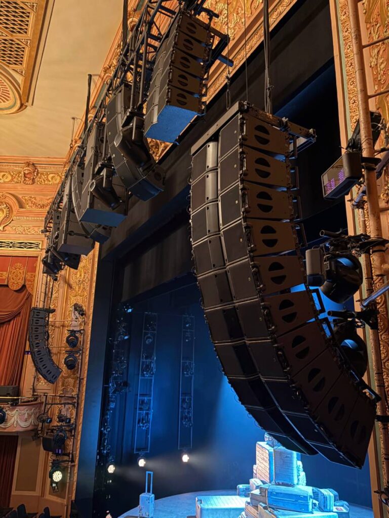 Olivier Award-winning sound designer Tony Gayle specified the show’s PRG-supplied L-Acoustics system