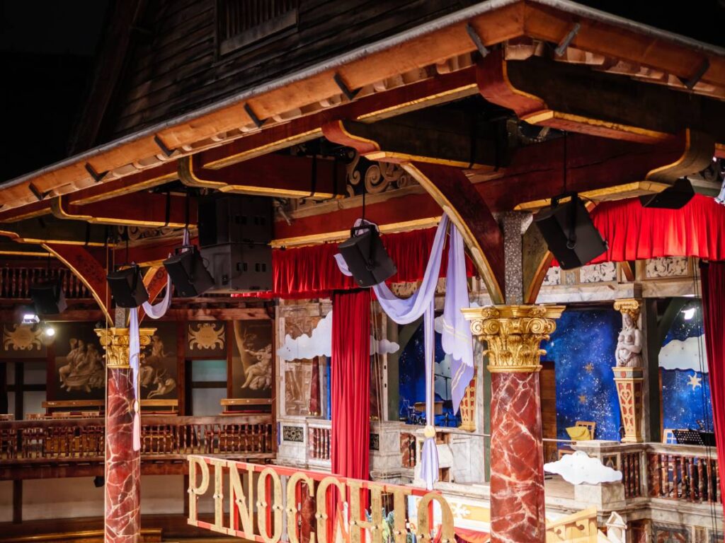 In December 2025, the Globe staged a brand-new musical, Pinocchio, as part of its festive season run in the open-air theatre 