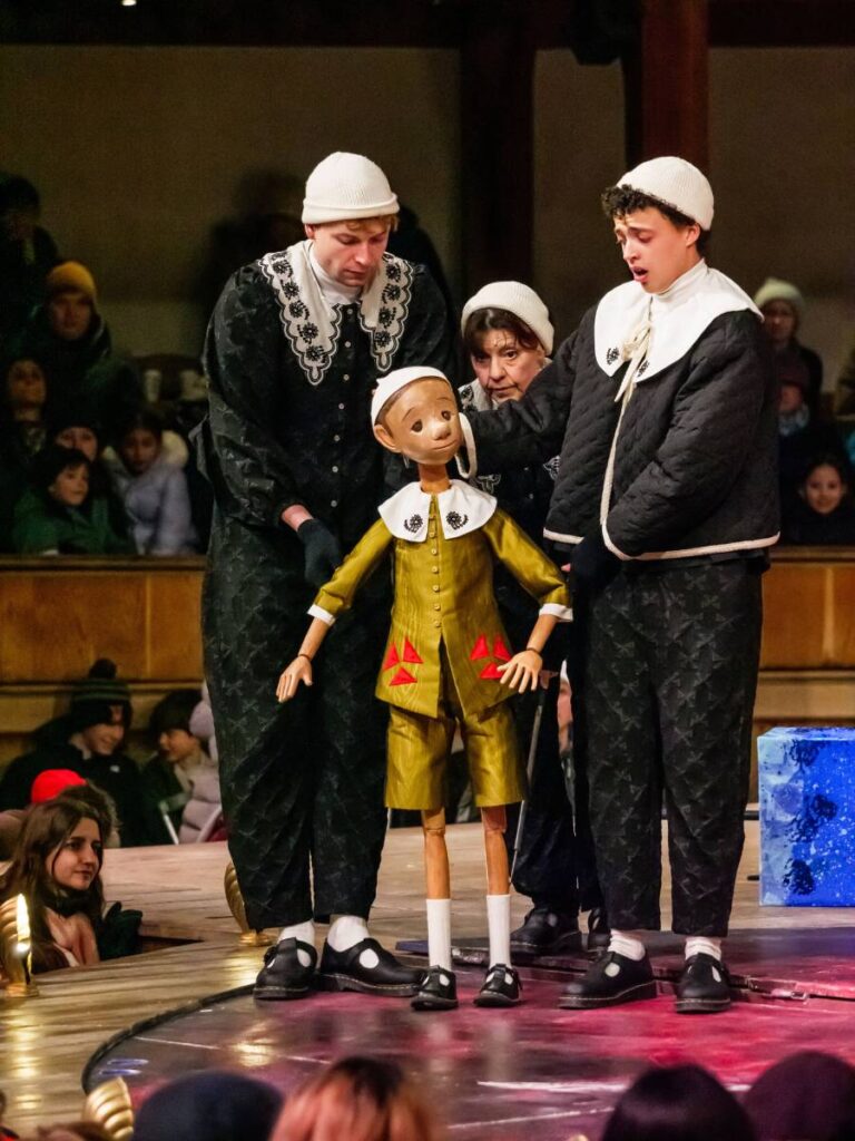 In December 2025, the Globe staged a brand-new musical, Pinocchio, as part of its festive season run in the open-air theatre