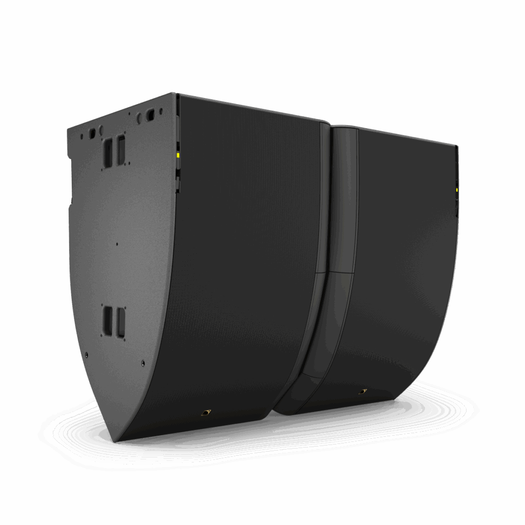 L1D extends the L1 system to nearfield zones with a progressive 60° vertical coverage pattern, achieving 155 dB SPL.