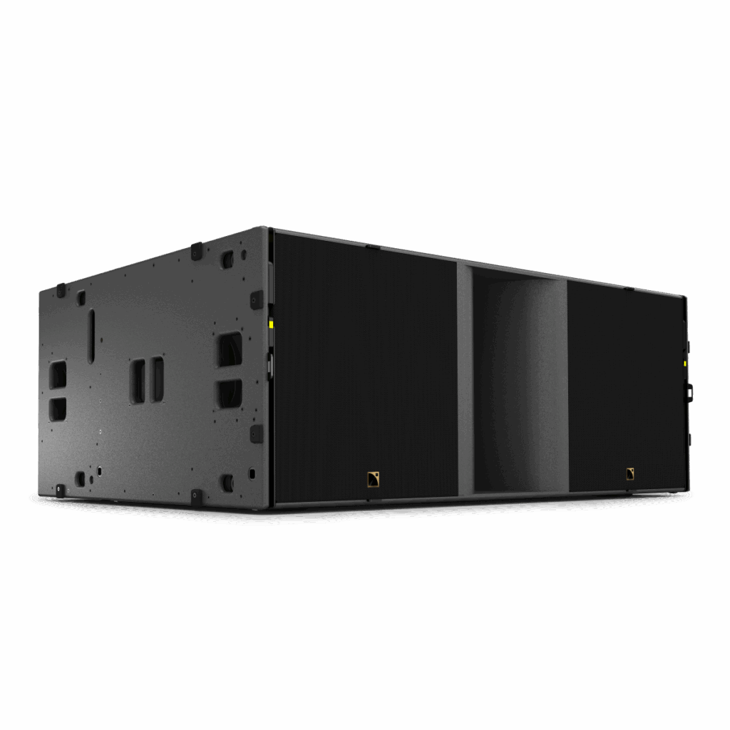 The flagship CS1 cardioid subwoofer delivers peak SPL of 150 dB down to 25 Hz.