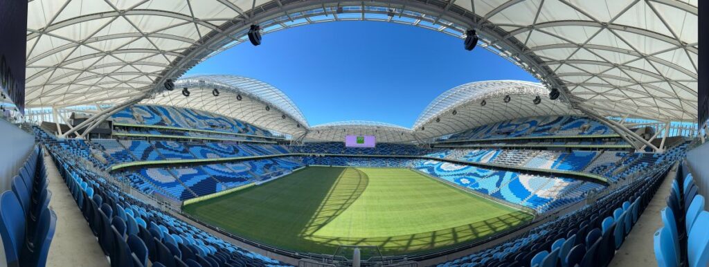 The 42,500-seat Allianz Stadium transforms game-day sound with L-Acoustics Kara IIi