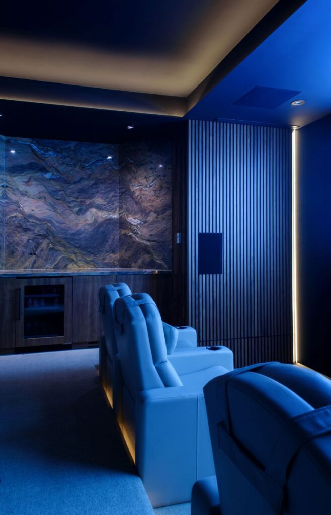 The new home theatre system delivers an experience of “clean, energetic, full-fidelity power,” says Guest
