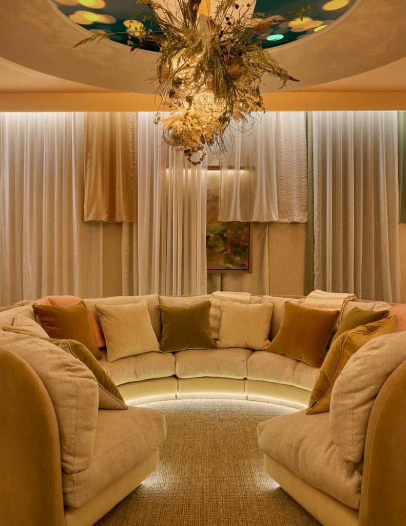 L-Acoustics HYRISS was chosen as they wanted the room to go beyond conventional surround sound or a standard home cinema format