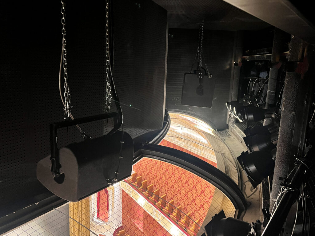Every element of every system was concealed behind fabric grilles and integrated into the fabric of the building, protecting extensive painted artwork and working within tight tolerances