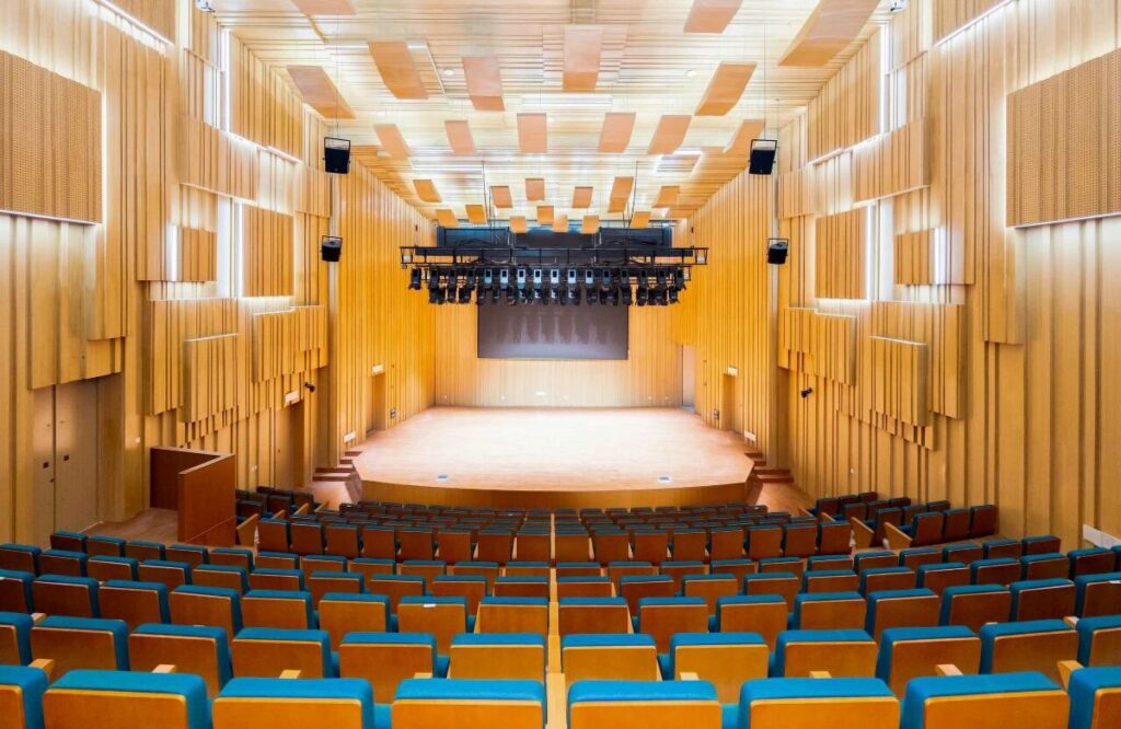 Racpro ran multiple rounds of L-Acoustics Soundvision simulations across all four venues to test the configurations and refine the geometry of every hang