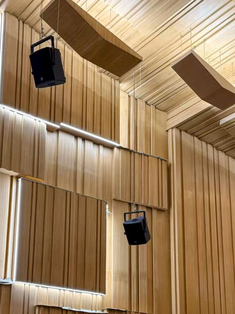 For the 245-seat concert hall, Racpro chose four X12 loudspeakers flown from the ceiling, for the main PA for their warm tonal balance and precise directivity