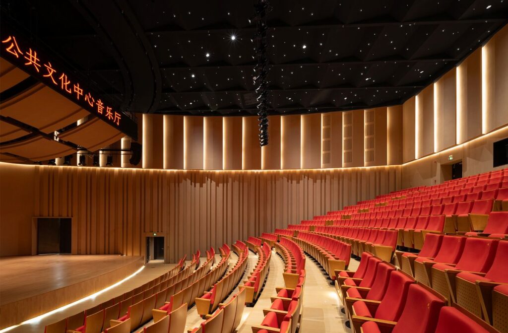 The 500-seat concert hall is tuned for the intimacy of chamber music and contemporary experimentation