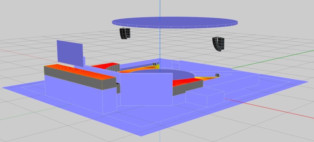 A Soundvision file showing The Treasured Voice set up on L-Acoustics K2
