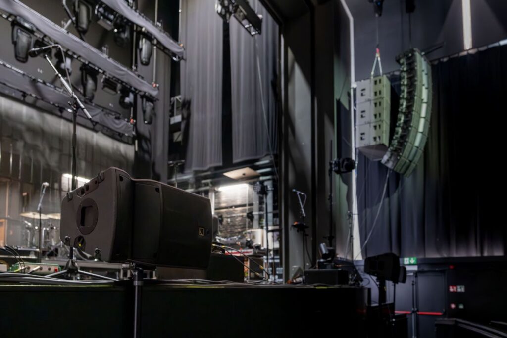 Four L-Acoustics A10 Wide are deployed as front-fills maintain level and intelligibility for audiences closest to the stage