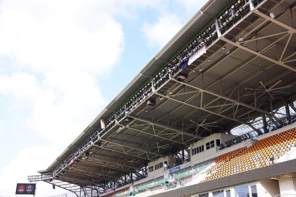 The L-Acoustics A Series arrays were “exactly the right choice in terms of size, power, and coverage,” says LD Systems’ Matt Rhodes