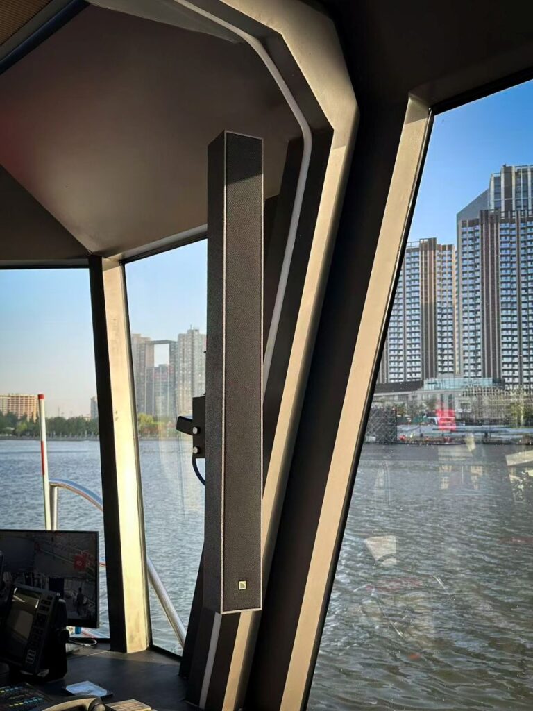 Racpro's solution centred on the L-Acoustics Soka colinear system, deployed as the main front and rear reinforcement throughout the cabin