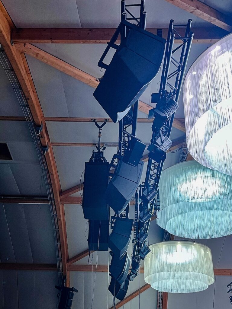 L-Acoustics Soundvision software did the coverage and SPL work, and on this project, it also did the negotiating calculating the optimal loudspeaker positions and SPL distribution